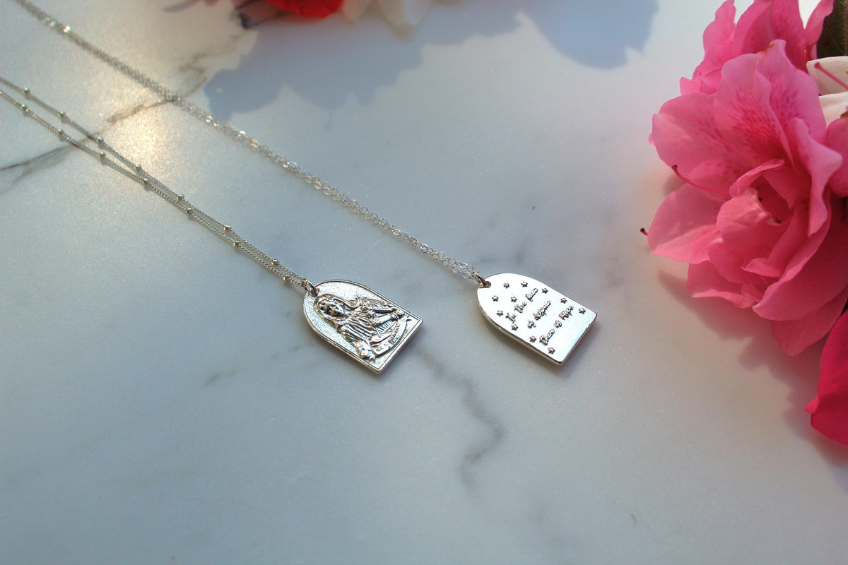 St. Catherine of Sweden Necklace in Sterling Silver