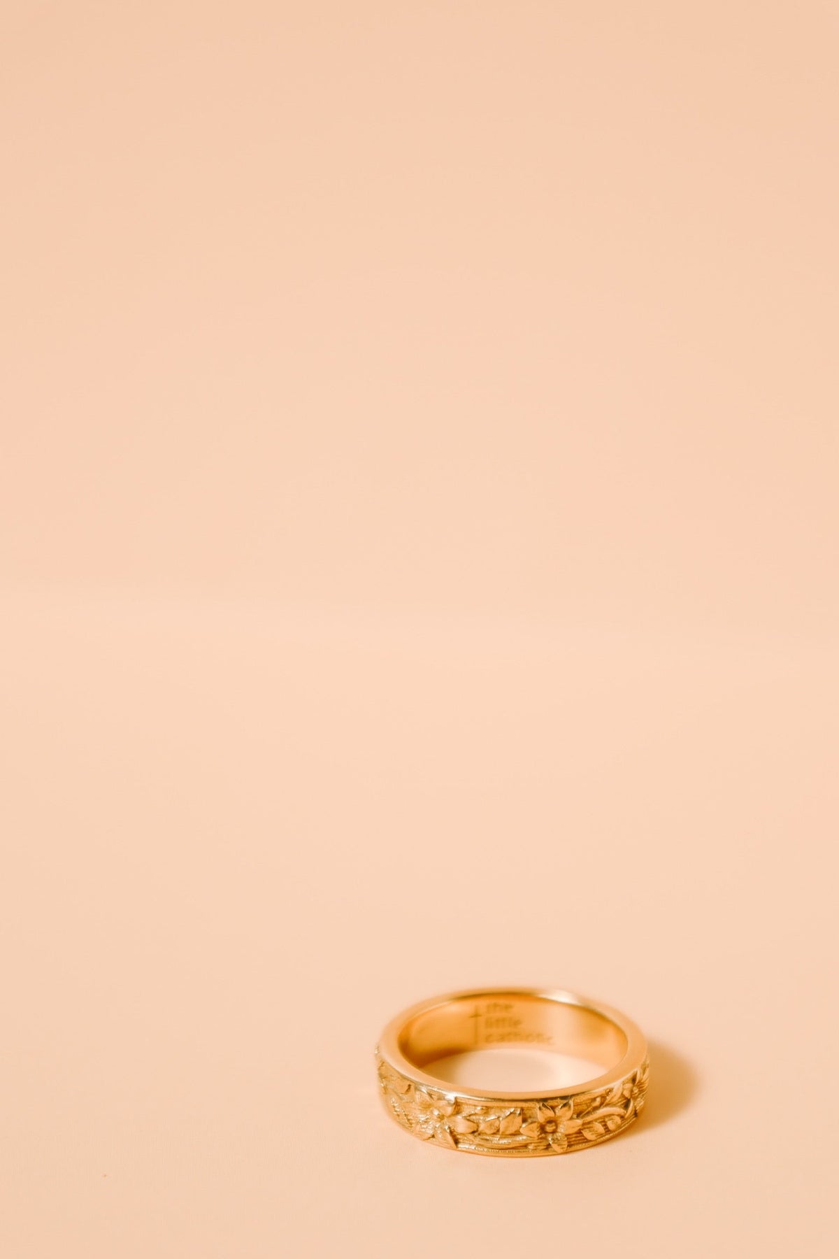 St. Josephs Lily Ring | Gold Vermeil