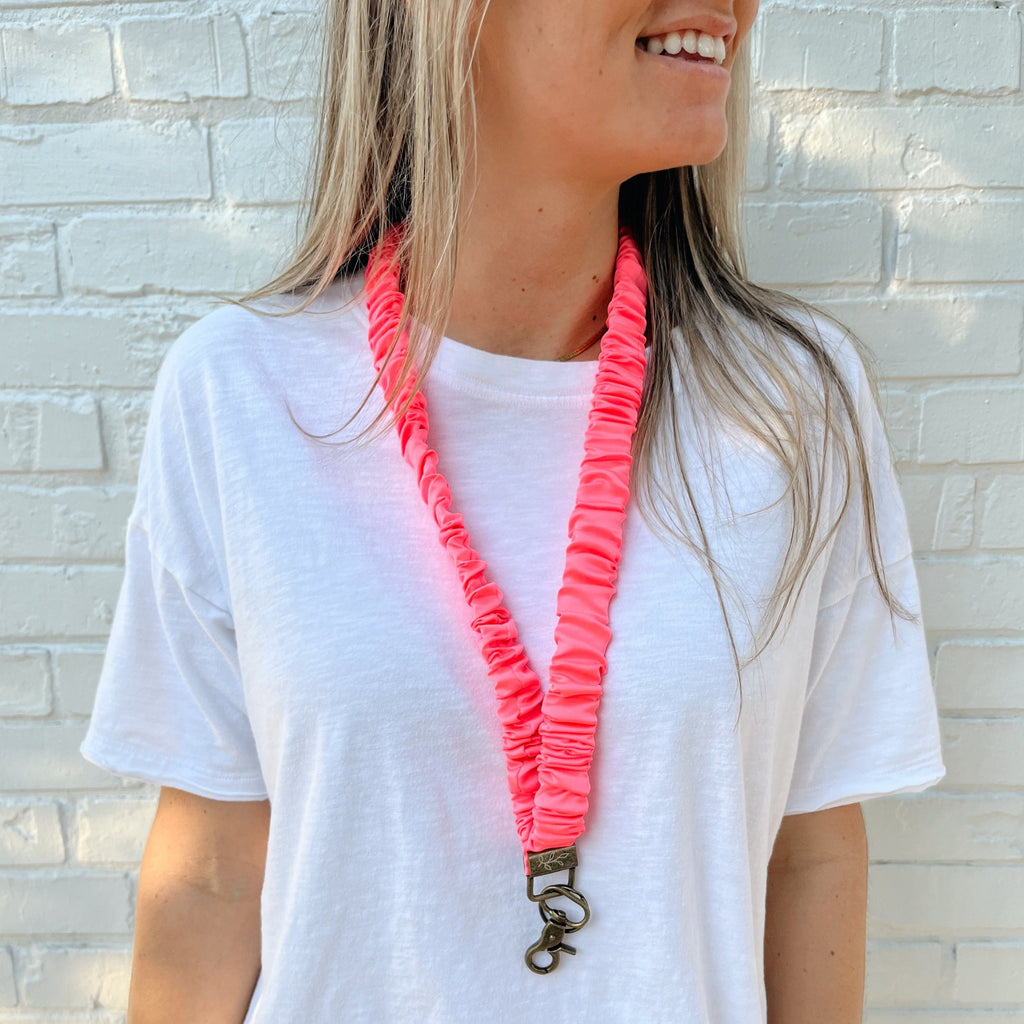 Neon Pink Lanyard