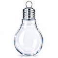 Clear Plastic Bulb Ornaments 5.25 Inches