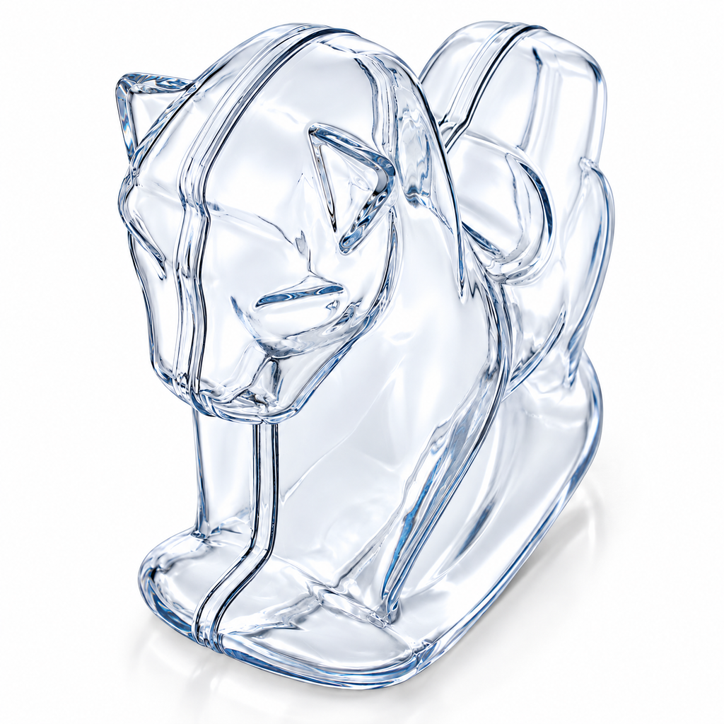 Clear Plastic Rocking Horse Ornaments 3.4 Inches (86 mm)
