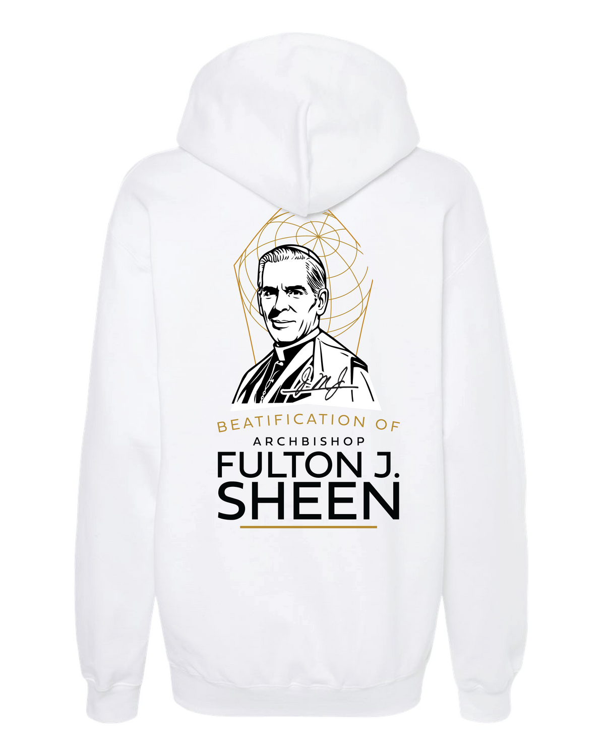 Official Beatification of Fulton Sheen - Skyline Hooded Sweatshirt