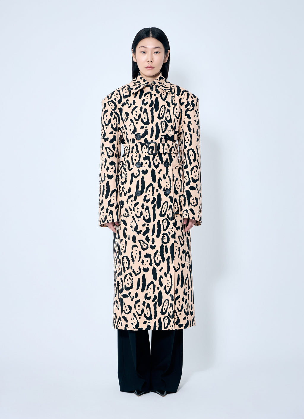 Sportmax Women Animal-Print Trench Coat
