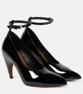 Alaia Women Shark Patent Leather Pumps