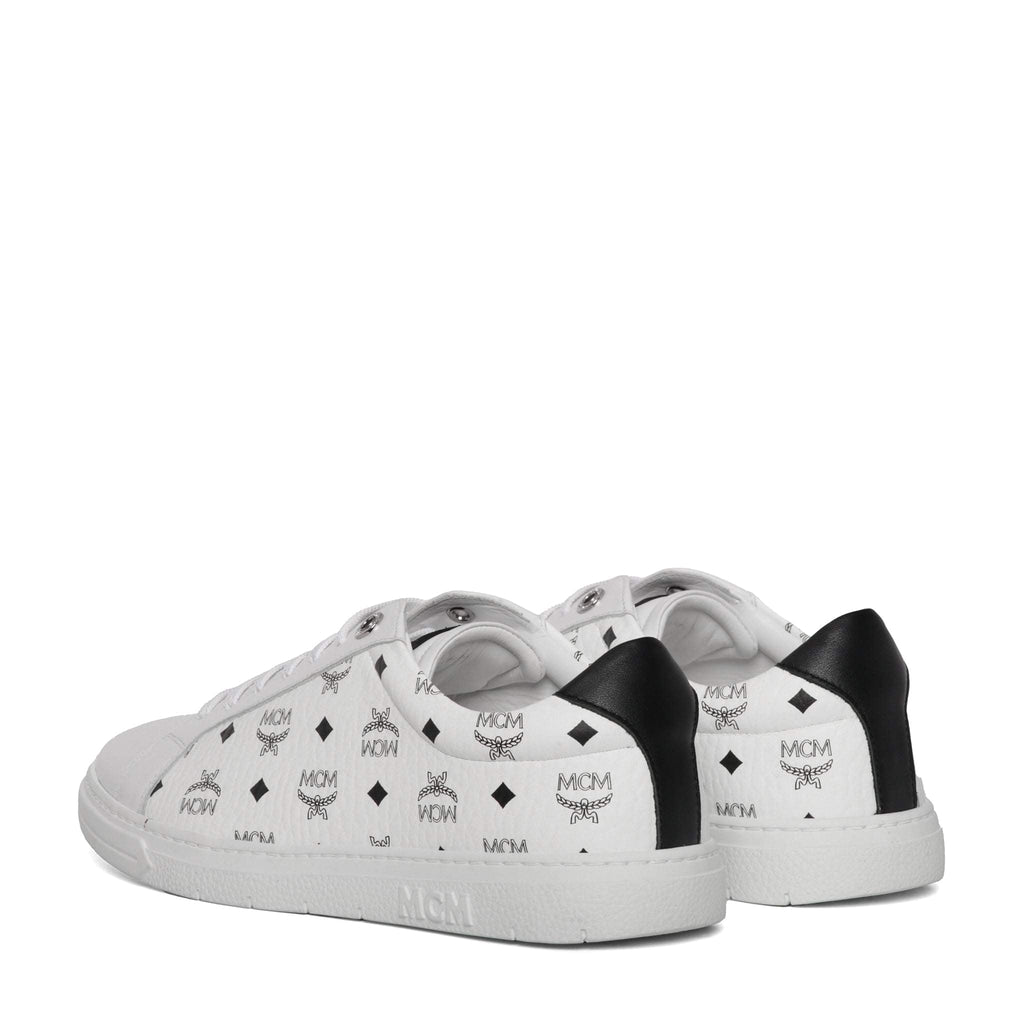 Mcm Men Printed Canvas Terrain Sneakers