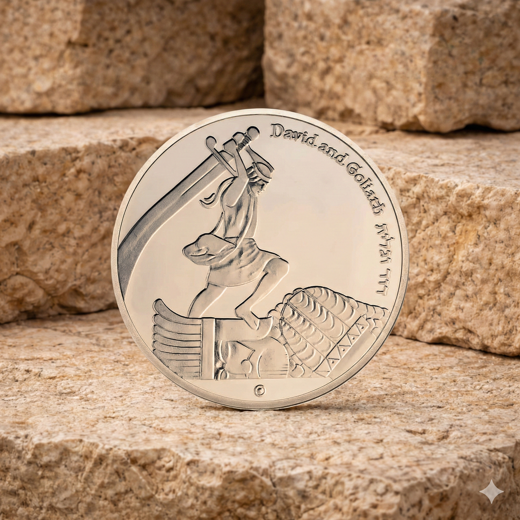 King David's Victory Temple Coin