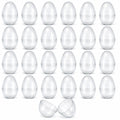 Set of 24 Glow in the Dark Easter Eggs Fillable Plastic Eggs for Nighttime Egg Hunt Fun 2.25 Inches