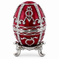 1895 Rosebud Royal Imperial Metal Easter Egg 2.5 Inches